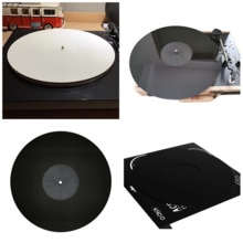 12 tommer 3mm sort hvid akrylplade antistatisk lp vinylmåtte slipmat til tilbehør til grammofonplader