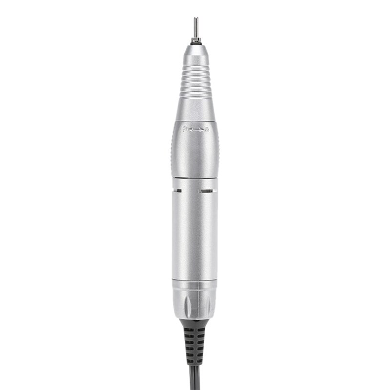 Professionele Elektrische Nail Art Boor Pen Handvat Bestand Polish Grind Machine Handstuk Manicure Pedicure Tool Nail Art Accessorie: Silver