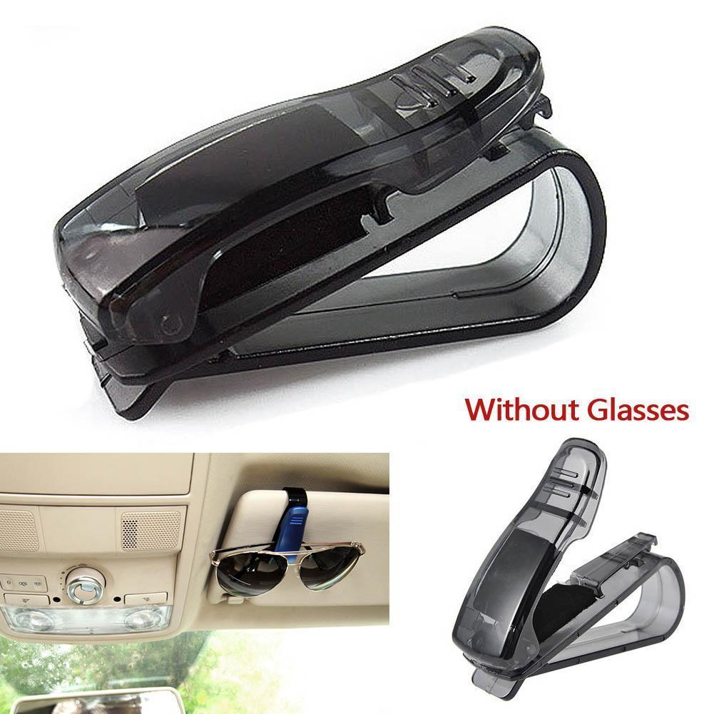 Car Sun Visor Clips Sunglasses Eyeglasses Pen Cards Holder Clip Black Vehicle