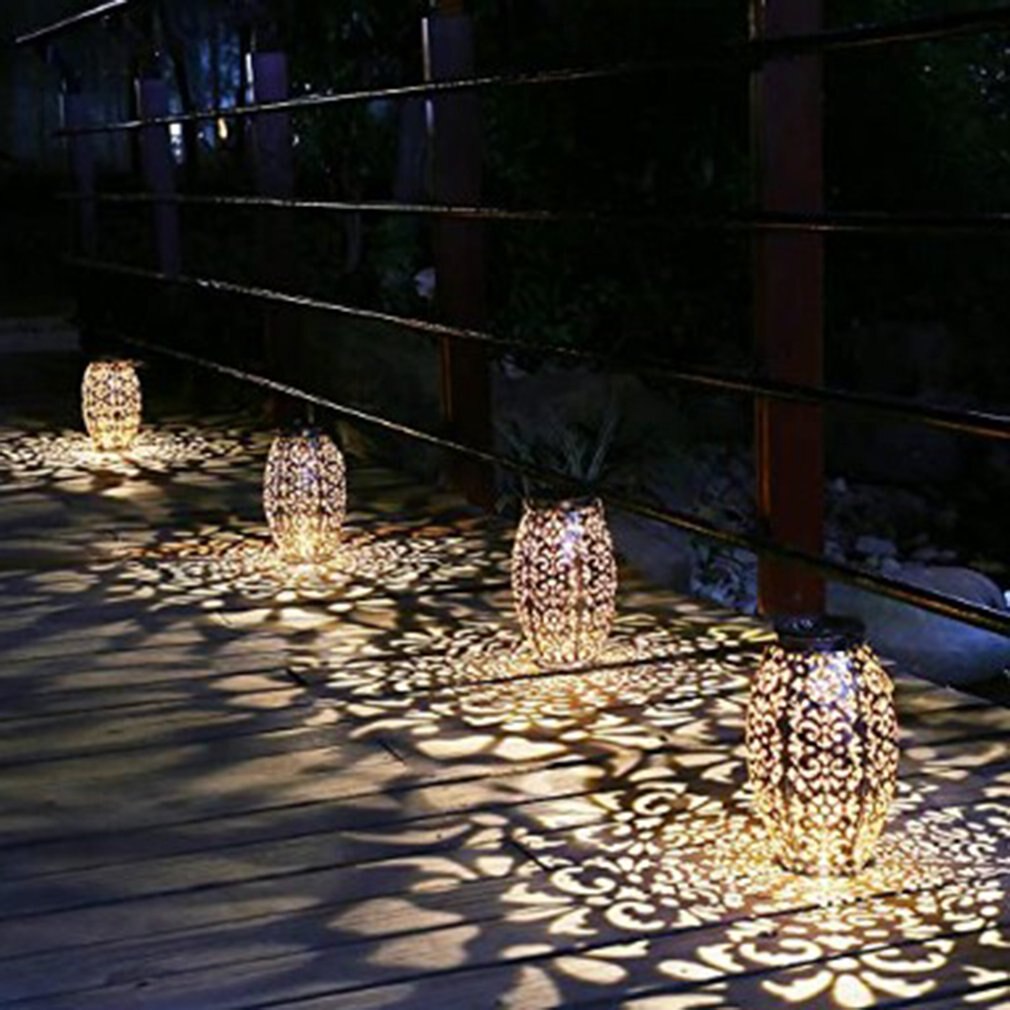 LED Solar Light Outdoors Lantern Solar Lamp Retro Hanging Lights Garden Decoration Yard Lawn Lighting