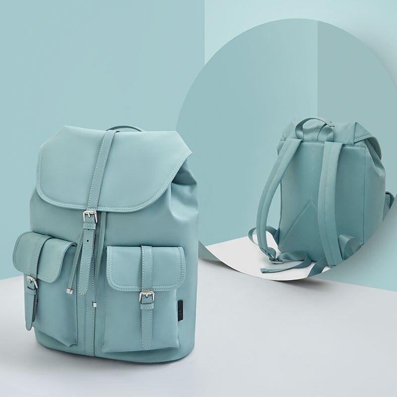 NEUE NINETYGO 90Spaß Pendler Nylon Damen Rucksack Frauen 14 Zoll Laptop Wasserdicht Stil Nylon Tasche