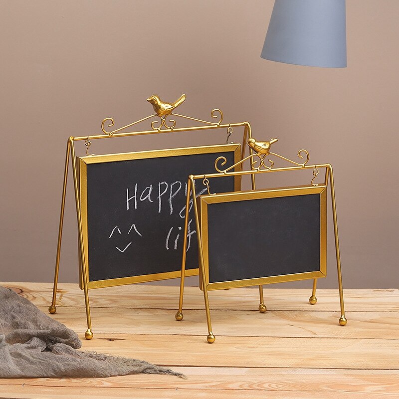 Desktop Message Blackboard Easel Chalkboard Kids Memo Black Board Writing Boards Big