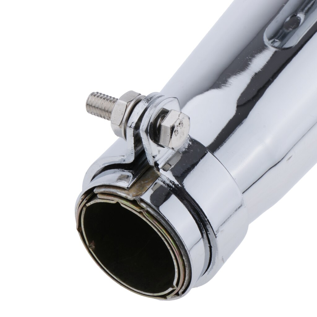 Universal Exhaust Muffler Silencer Pipe 35-43mm 1.38-1.7 inch OD Inlet for Cafe Racer Bobber Custom Motorcycle
