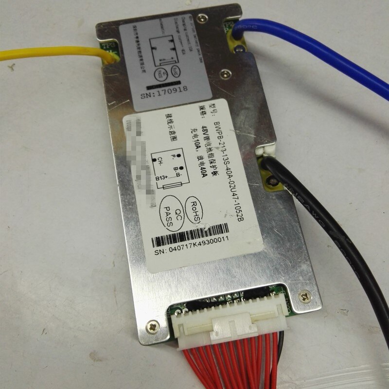 13s bms 48v 40a bms 13cell for Electric motorcycle lithium battery 1000w motor