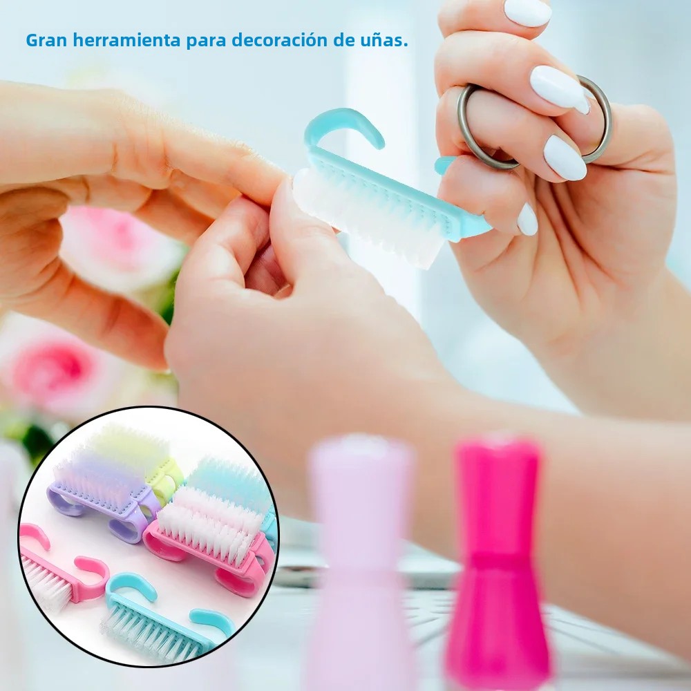 10/20/50/100 Stuks Handgreep Nagelborstel Vingernagel Scrub Schoonmaken Nagelborstels Cleaner Nail scrubber Bulk Voor Mannen Vrouwen JEARLYU
