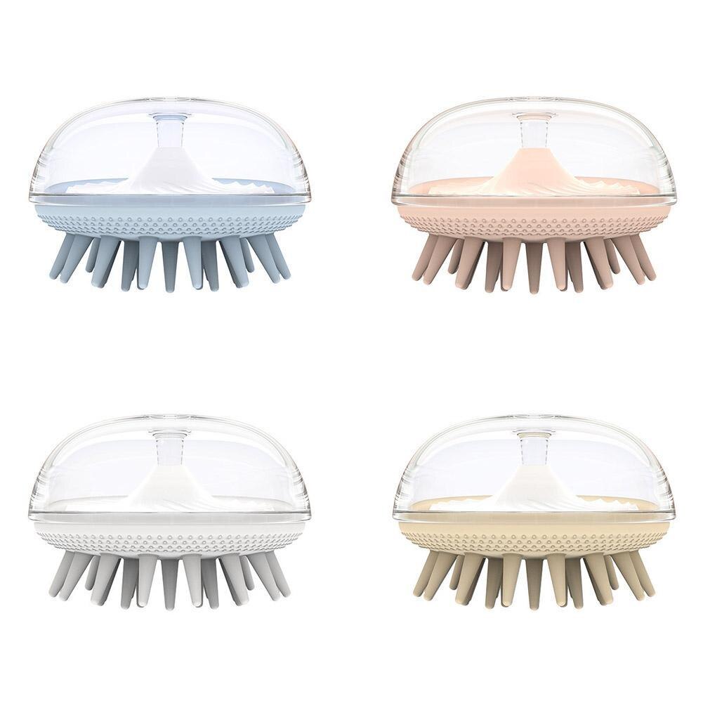 Silicone Head Body Scalp Massage Brush Silicone Shampoo Brush Hair Washing Comb Shower Brush Bath SPA Scalp Massager