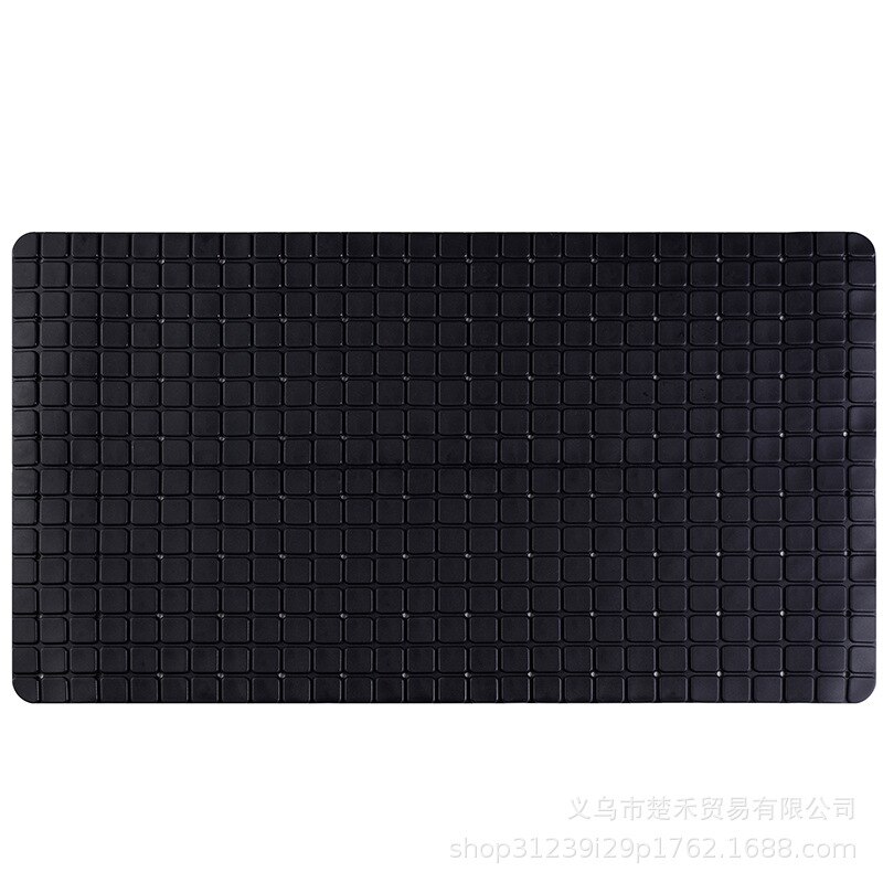 Grille antidérapante en PVC | Tapis de sol pour les toilettes, tapis de salle de bain, de douche, fournitures de salle de bain à domicile: Black