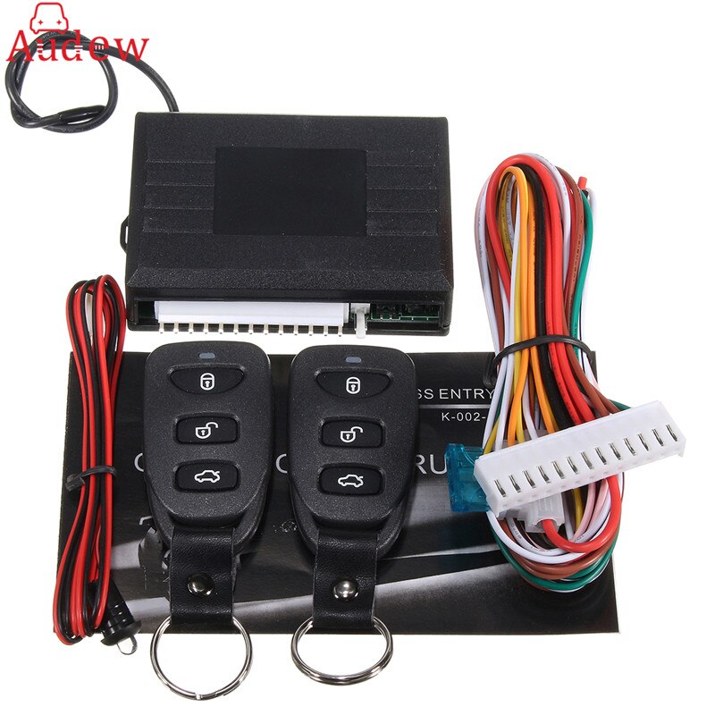 Universal Alarm Systems Car Auto Remote Central Kit Door Lock Locking Vehicle Keyless Entry System With Remote Controllers