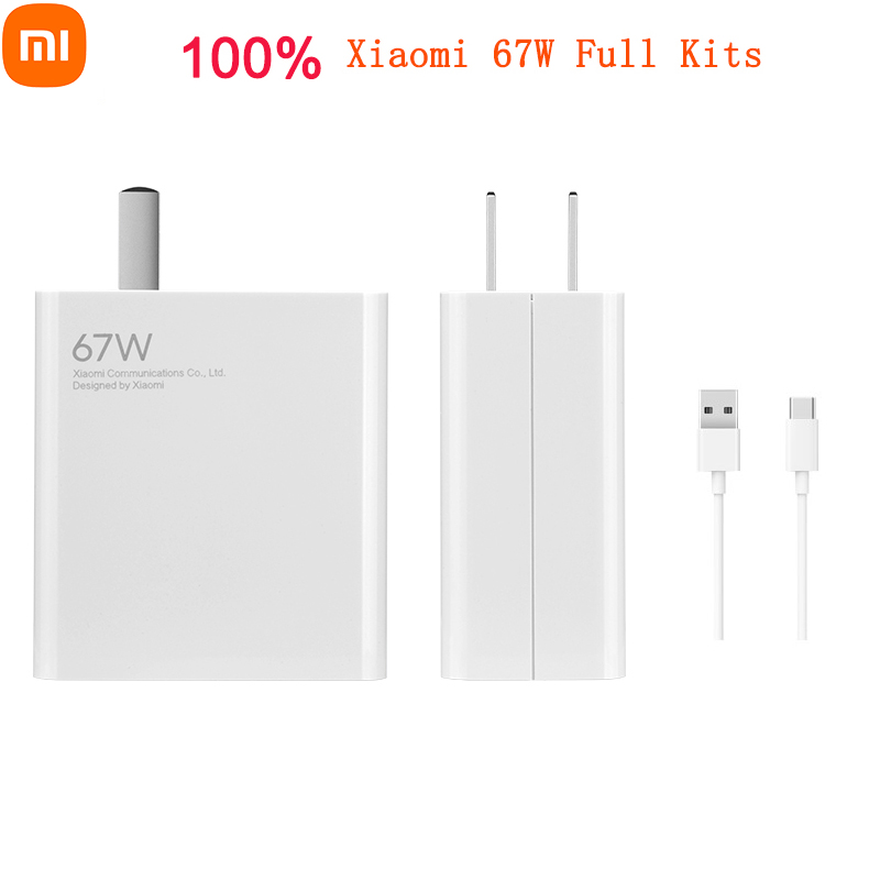 Original xiaomi mi 67w conjunto de carregador rápido para 11 pro telefone &amp; xiaomi 11 ultra 36 minutos totalmente carregada para portátil ar 13.3 notebook