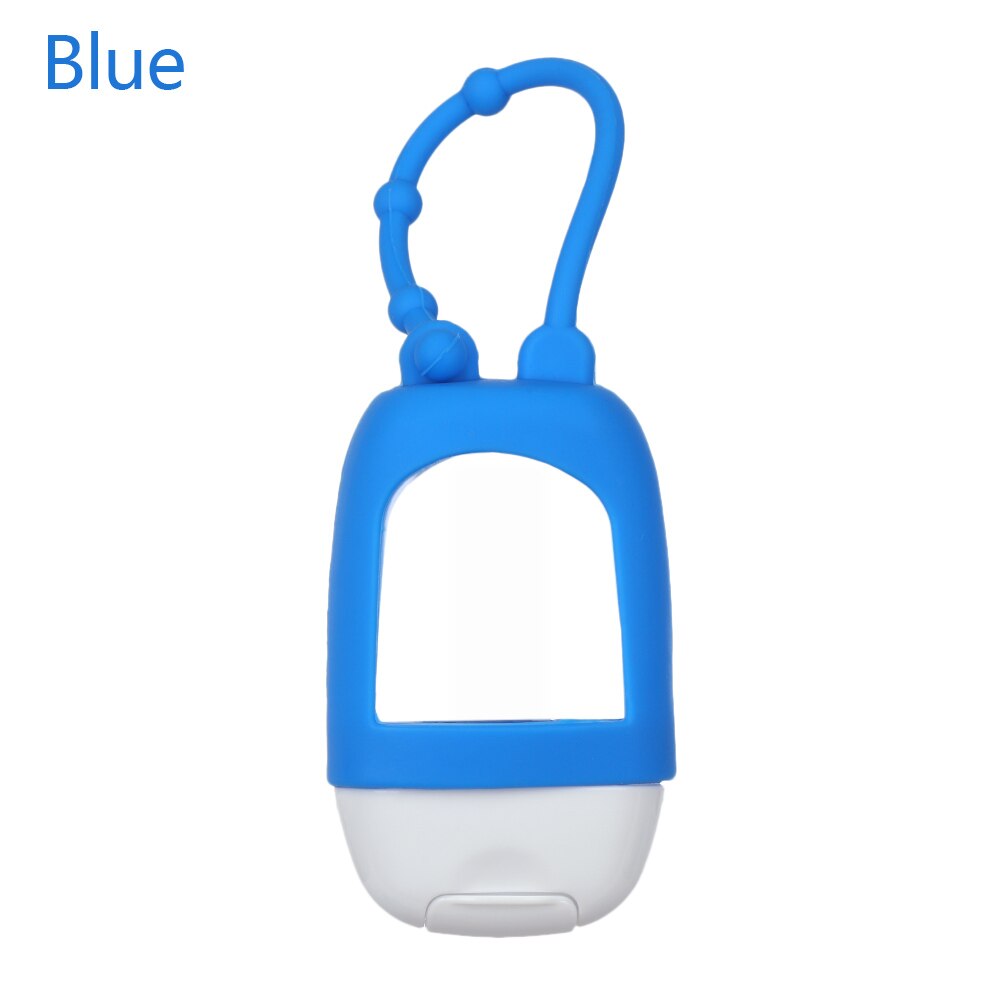 30Ml Mini Empty Hand Sanitizer Bottle Refillable Containers Reusable Silicone Protective Case Sub Travel Accessories: blue