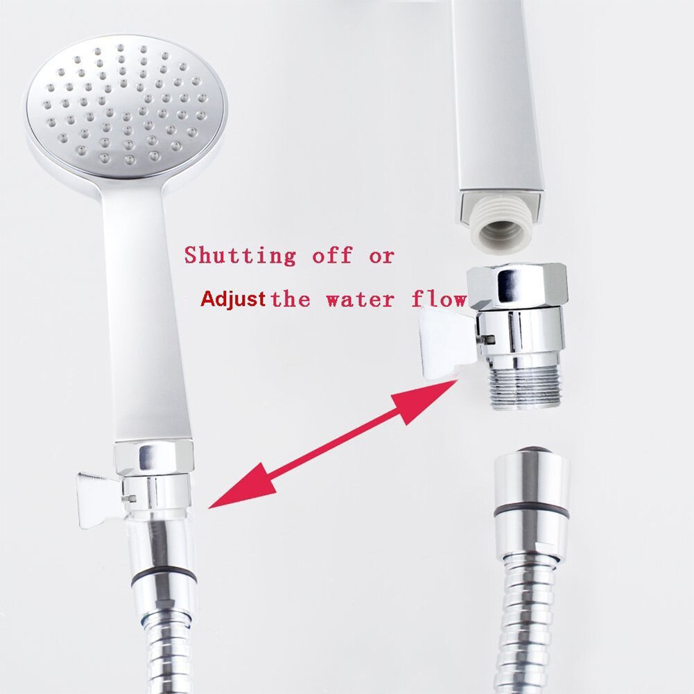 Pressure Regulator Easy Install Shut Off Valve Adjustable Bathroom For Handheld Shower Head Switch Universal Water Flow Control