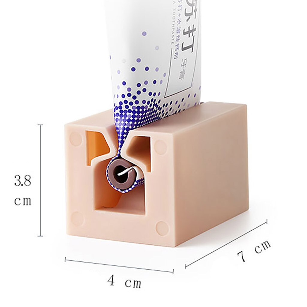 Toothpaste Dispenser Plastic Toothpaste Squeezer Holder Bathroom Tooth Paste Easy Rolling Stand 2 Pcs Distributeur Dentifrice
