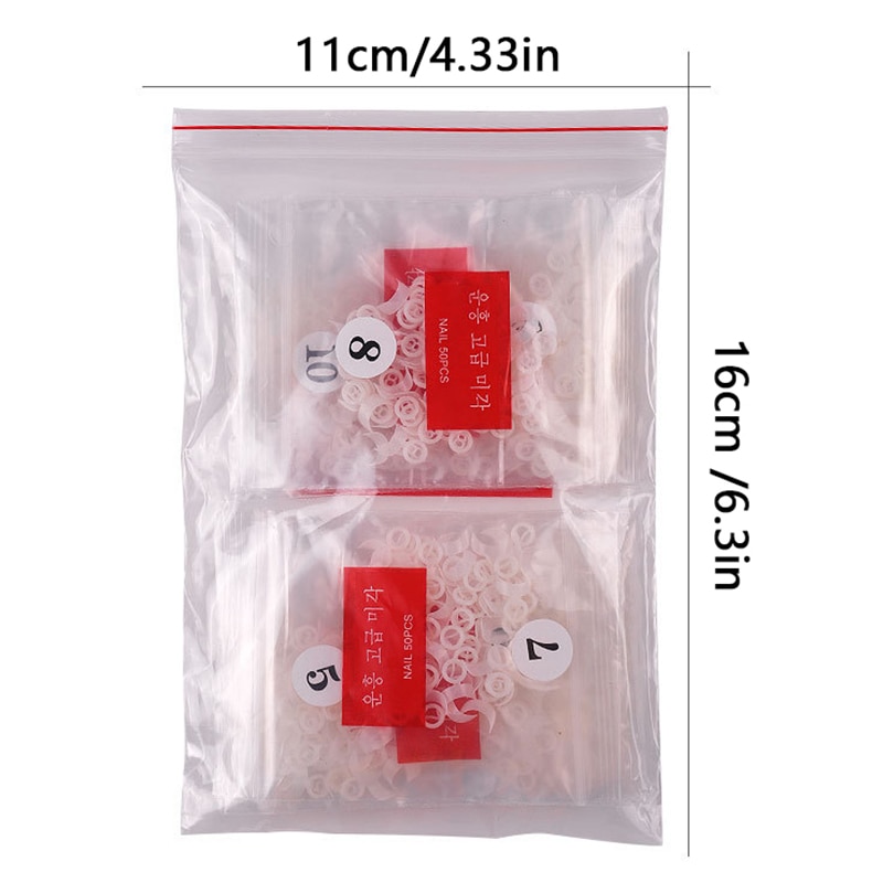 500 stuks/pak diy nagels manicure salon tools nagel tips witte halfdekkende kunstmatige nepnagel uv-gel