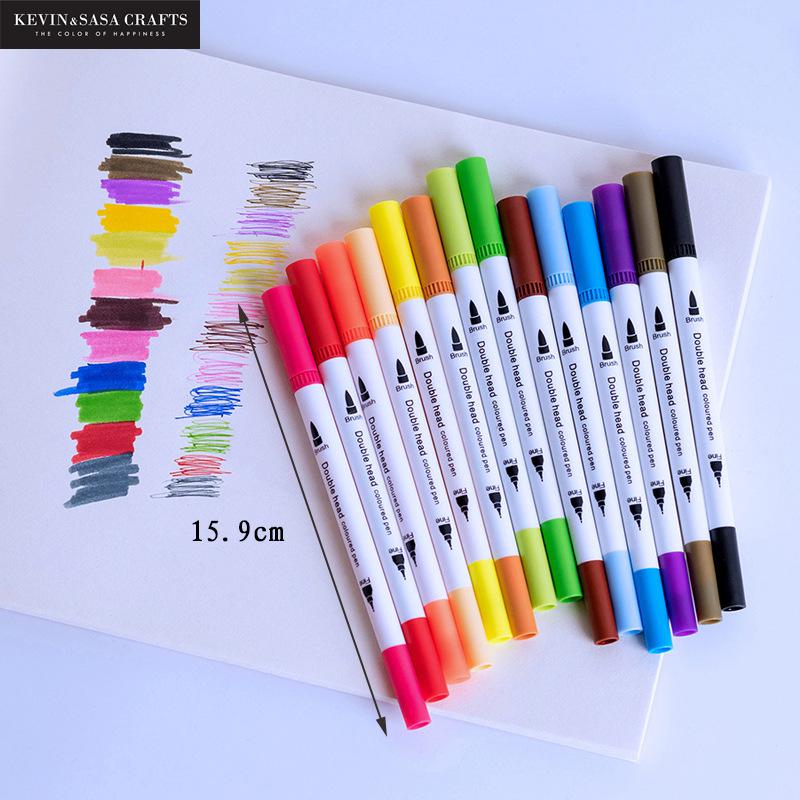 12/24/36/48/60/100colors/set Dual Tip Art Marker Pen Stationery Art Suppliers Brush Pen Artist Presented By Kevin&sasa Crafts