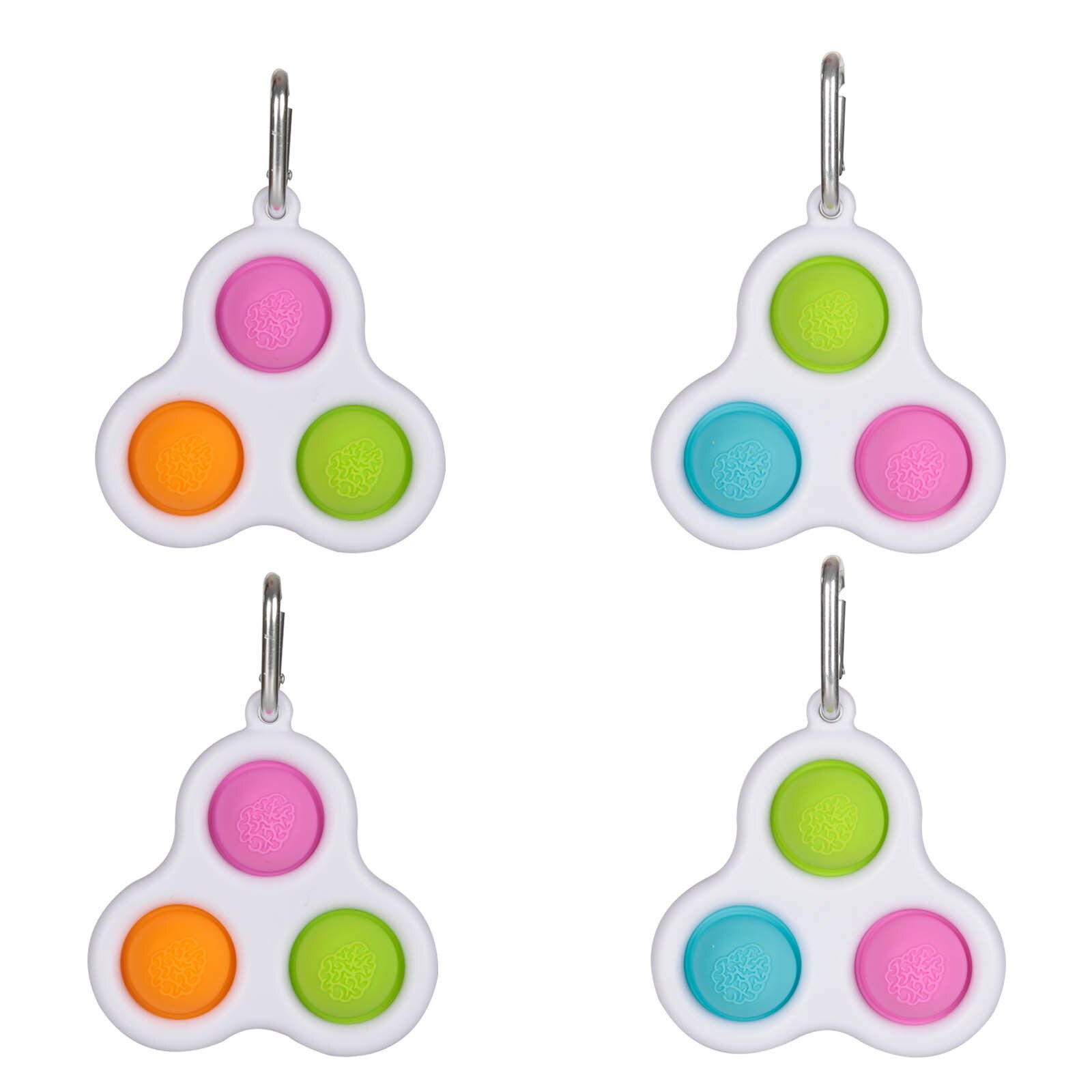 4Pcs Stress Fidget Speelgoed Pack Zintuiglijke Speelgoed Push Bubble Eenvoudige Kuiltje Speelgoed Decompressie Zabawki Antysresowe