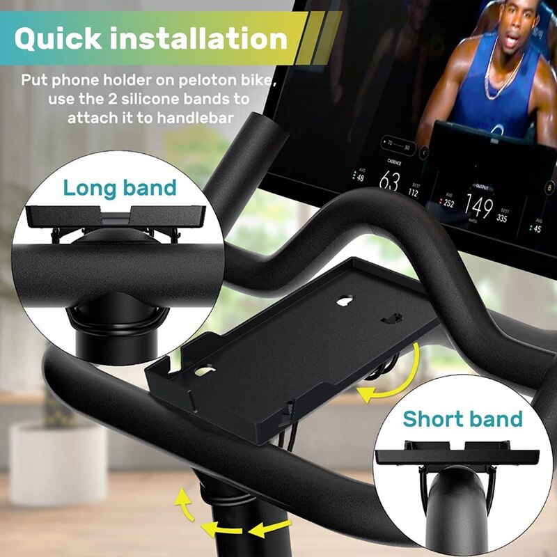 Metal Phone Holder For Peloton Bike & Bike+ - Aluminum Mount Accessory