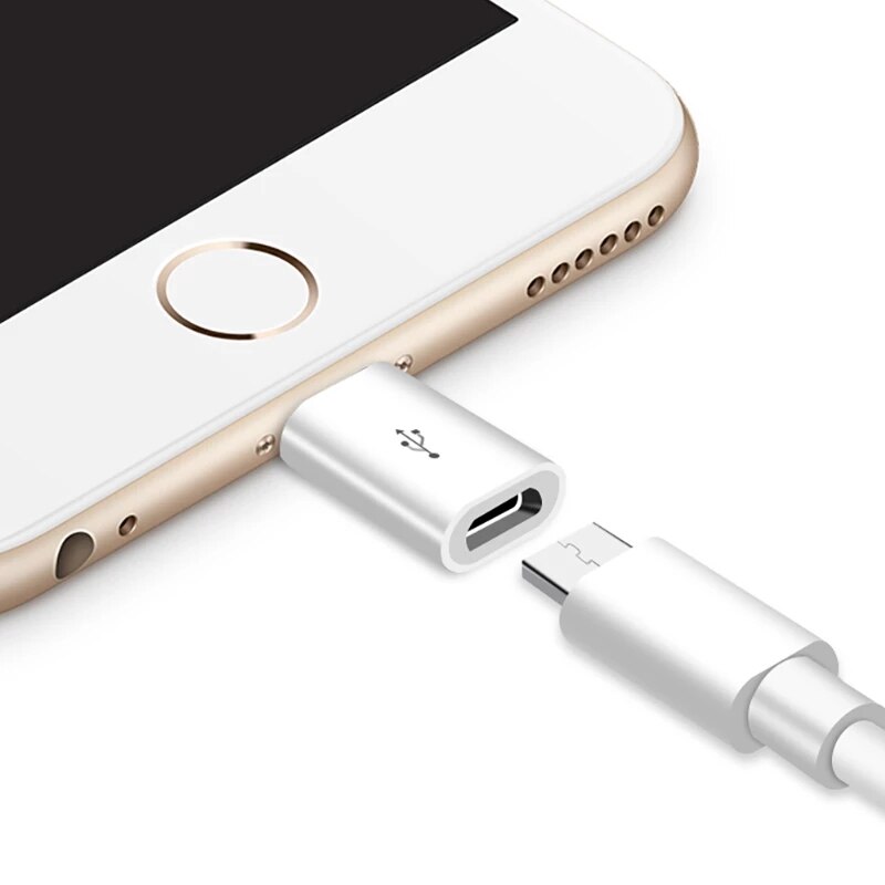 Mini Otg Lightning Naar Micro Usb Adapter Voor Apple Iphone 12 11 Pro Max Xs Max Xr X 7 8 6S 6 5 Data Sync Charger Kabel Connector