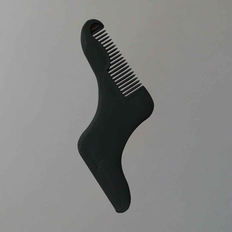 The Beard Bro-Beard Peigne saillant pour hommes, outil pour des lignes parfaites, coupe modèle T,: Black