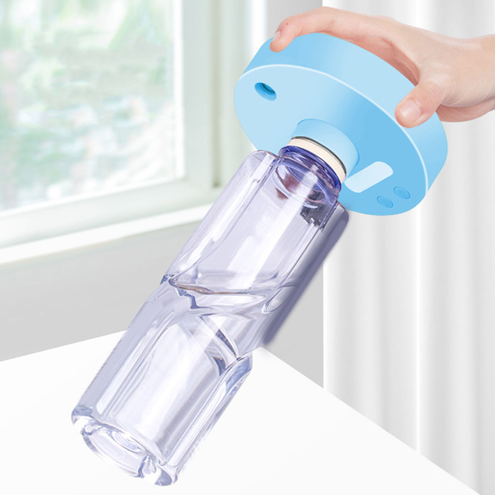 Portable Mineral Water Bottle Humidifier, Home Office Air Diffuser Mist Maker, Essential Oil Diffuser, Desktop Fog Machine
