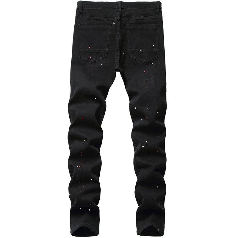 Men jeans denim pants stretch slim fit casual long simple black jeans men cool jeans for man plus size