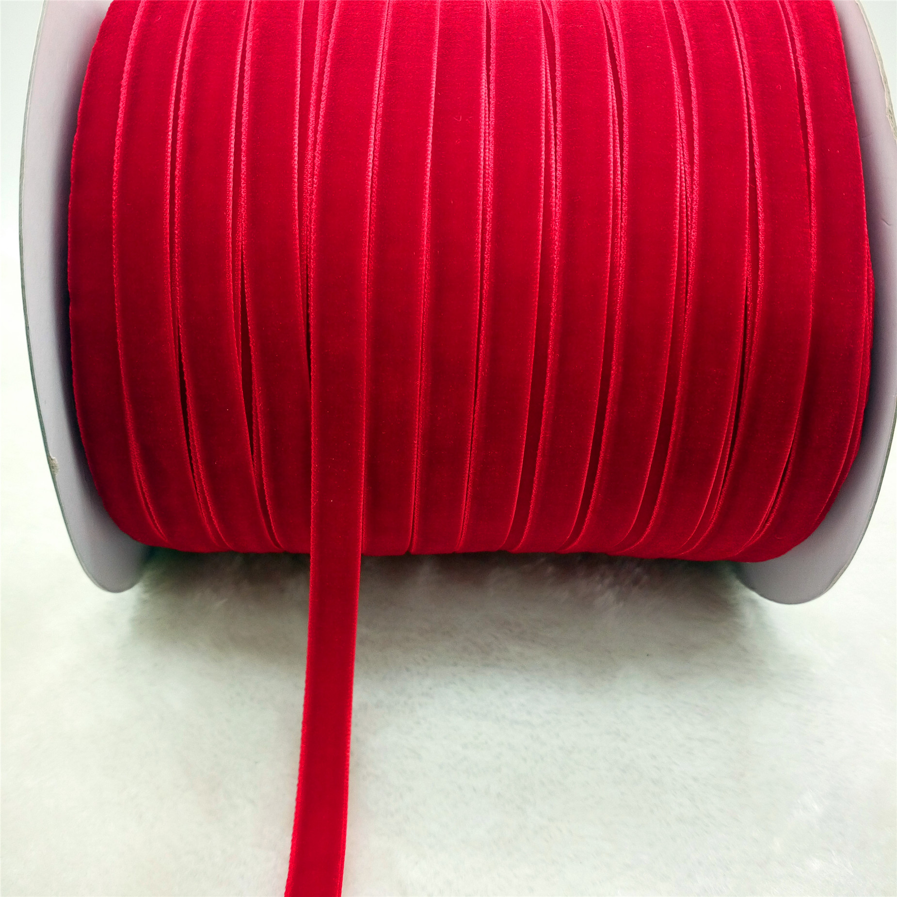Ruban de velours étincelant, nœuds de cheveux bricolage, rubans pour l'artisanat, artisanat de couture, décorations de Noël, 5 mètres, 10mm de large
