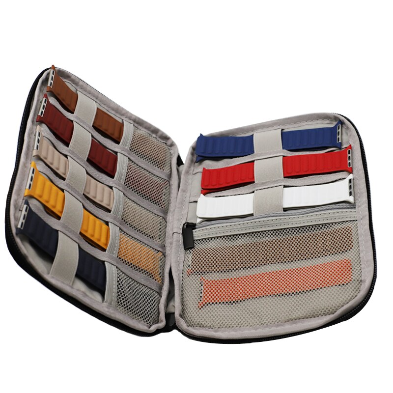 Watch Band Storage Organizer Holds smart Watch Bands Data line Travel Watch Straps Carrying Case Watch strap Storage Bag