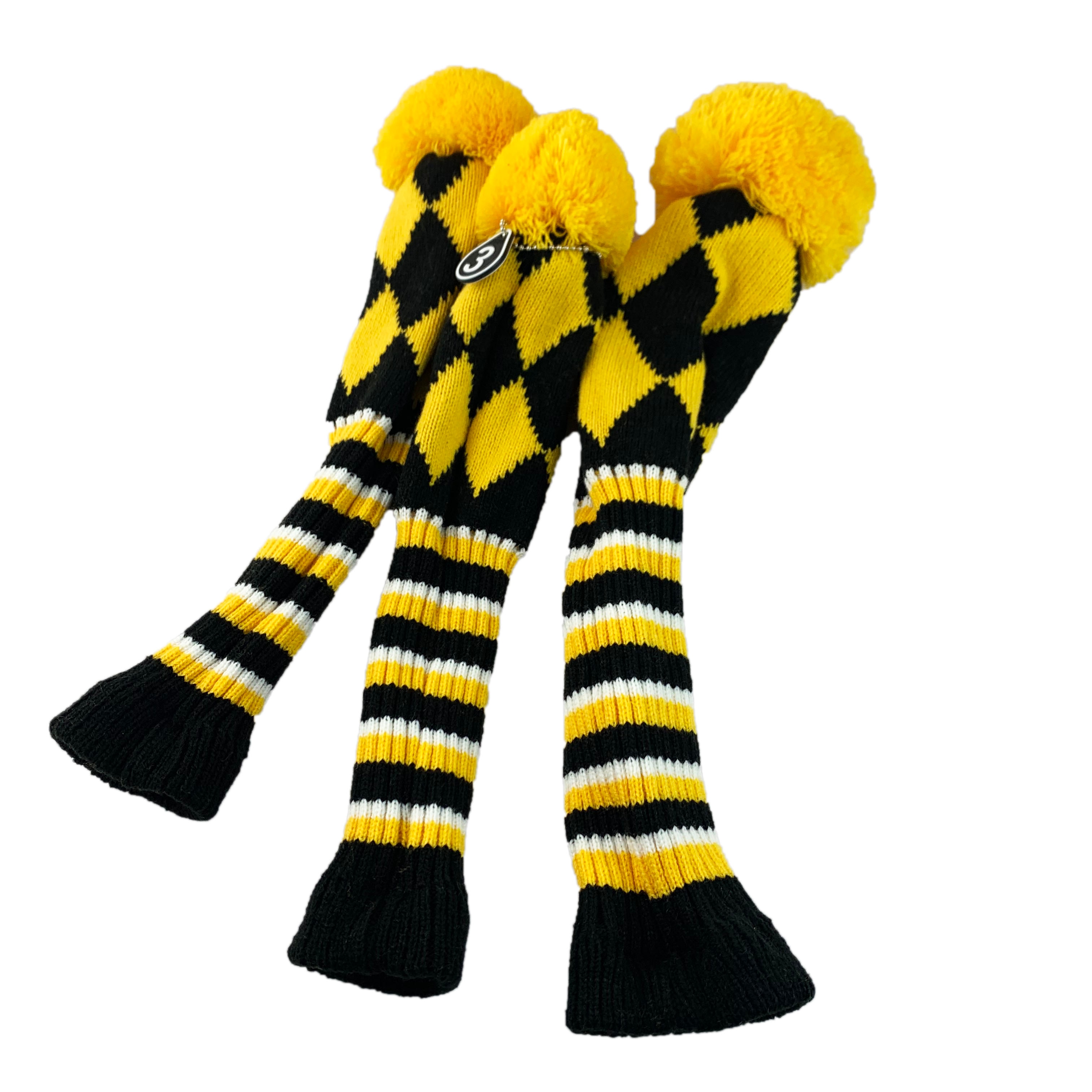 NRC Golf 3 pcs/set Wood Headcover for Driver Fairwaywood Knitted Covers 460cc 135 set