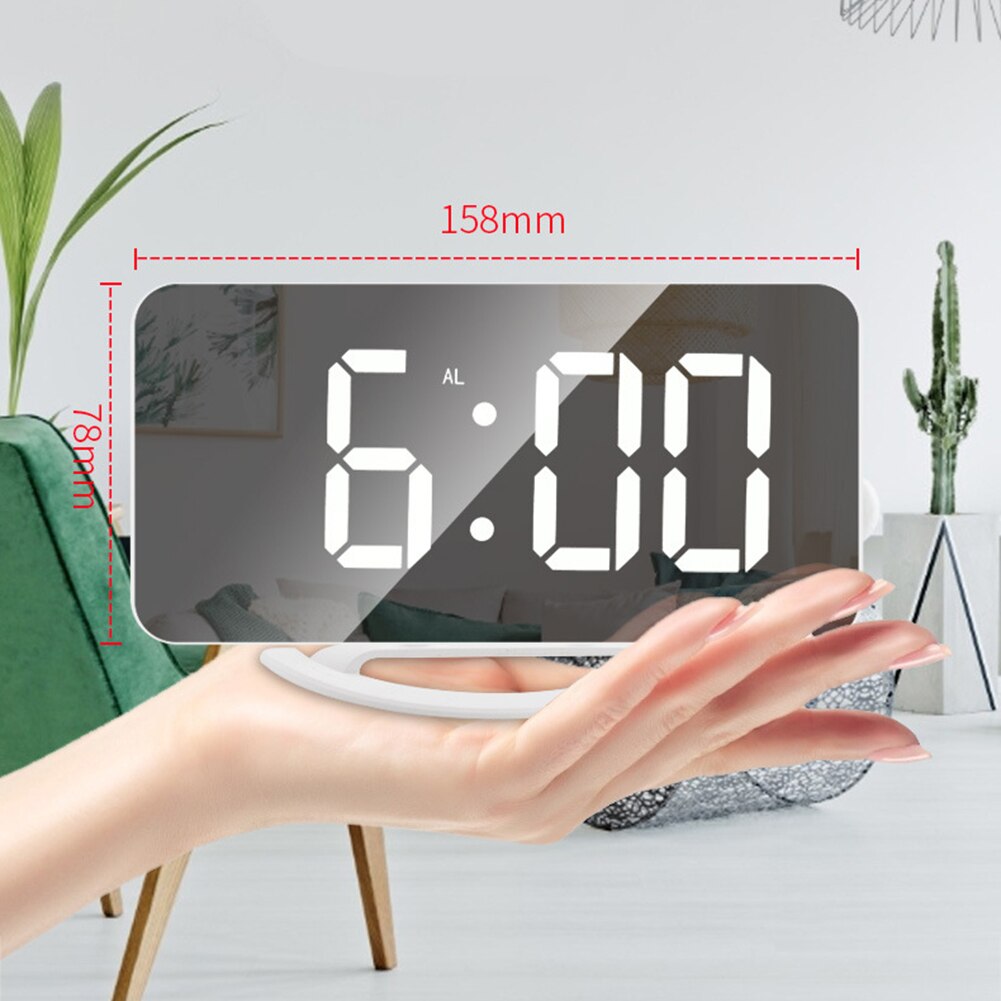 Led Digitale Smart Wekker Horloge Tafel Elektronische Desktop Klokken Usb Wakker Klok Met Projectie Wekker