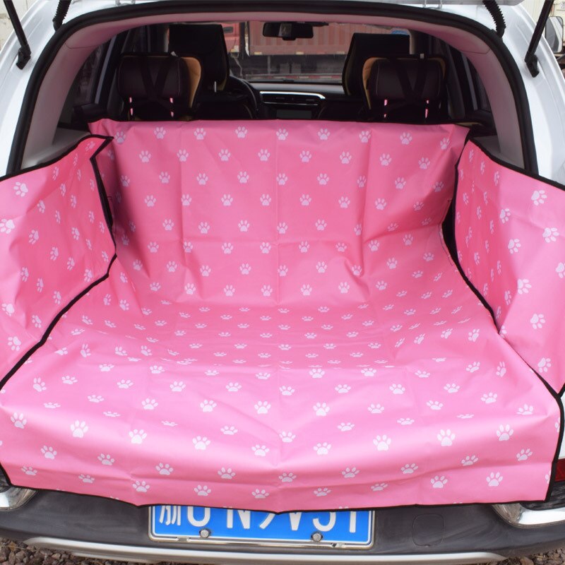 Cubierta de asiento de coche para perro y gato, alfombra de maletero, lona impermeable, tela Oxford, Protector de mascotas, cojín de hamaca: red