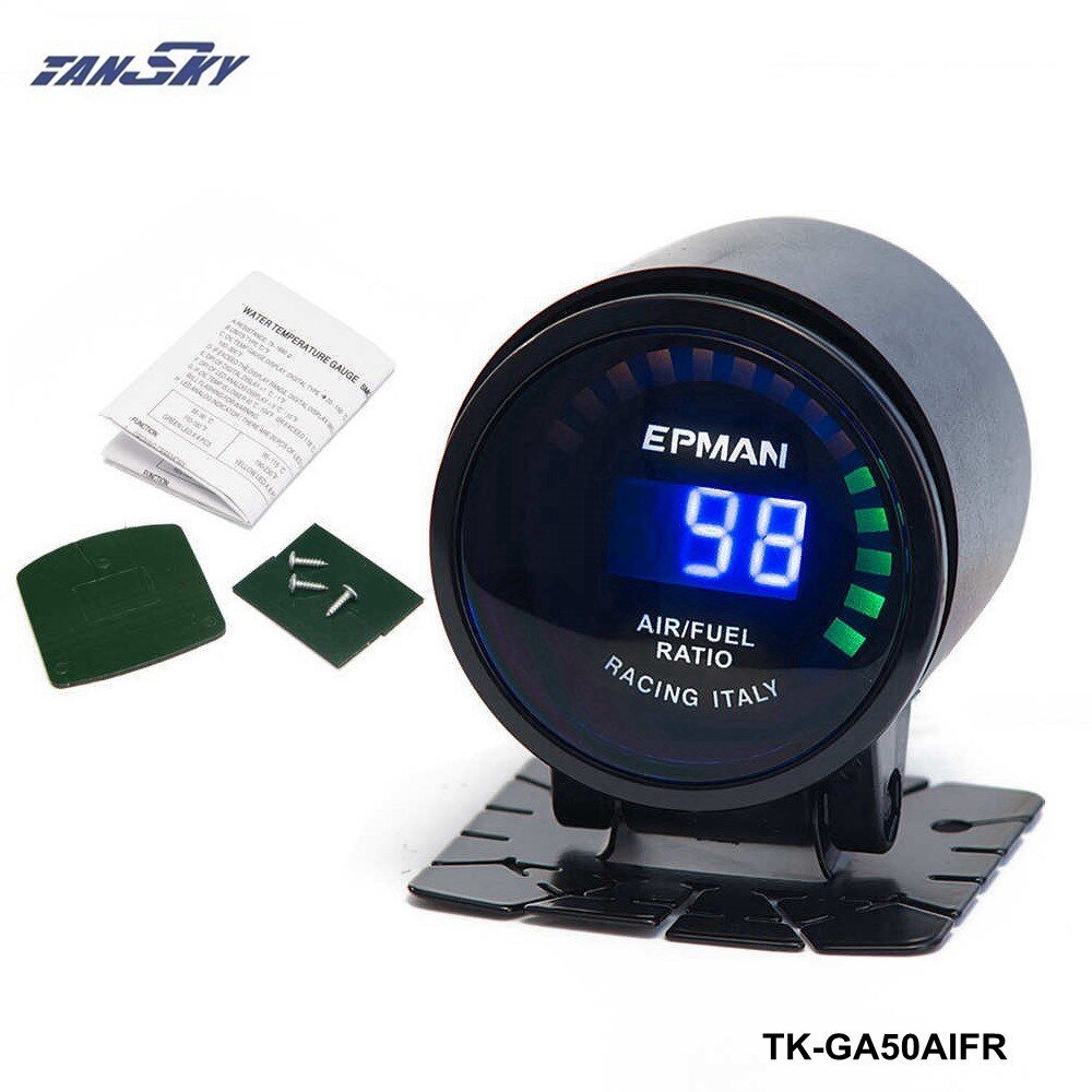 Bil 52mm vandolie temperatur spændingsmåler turbo boost olie trykmåler udstødningsgas temp egt måler luft brændstof forhold tk -ga50- af: Luftmåler