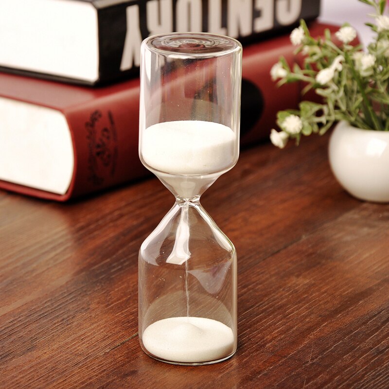 exquisit 30-Minute holz Basis glas farbige sanduhr Timer kreative exquisit dekoration