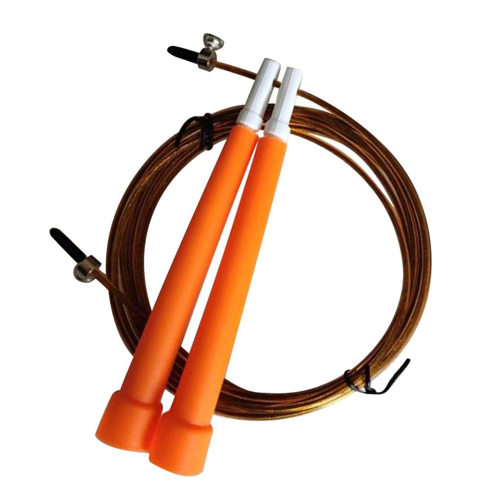 Jump Skipping Ropes Cable Steel Wire Adjustable Fast Speed ABS Handle Flexible Jump Ropes Crossfit Training Boxing Sports Exerci: Yellow