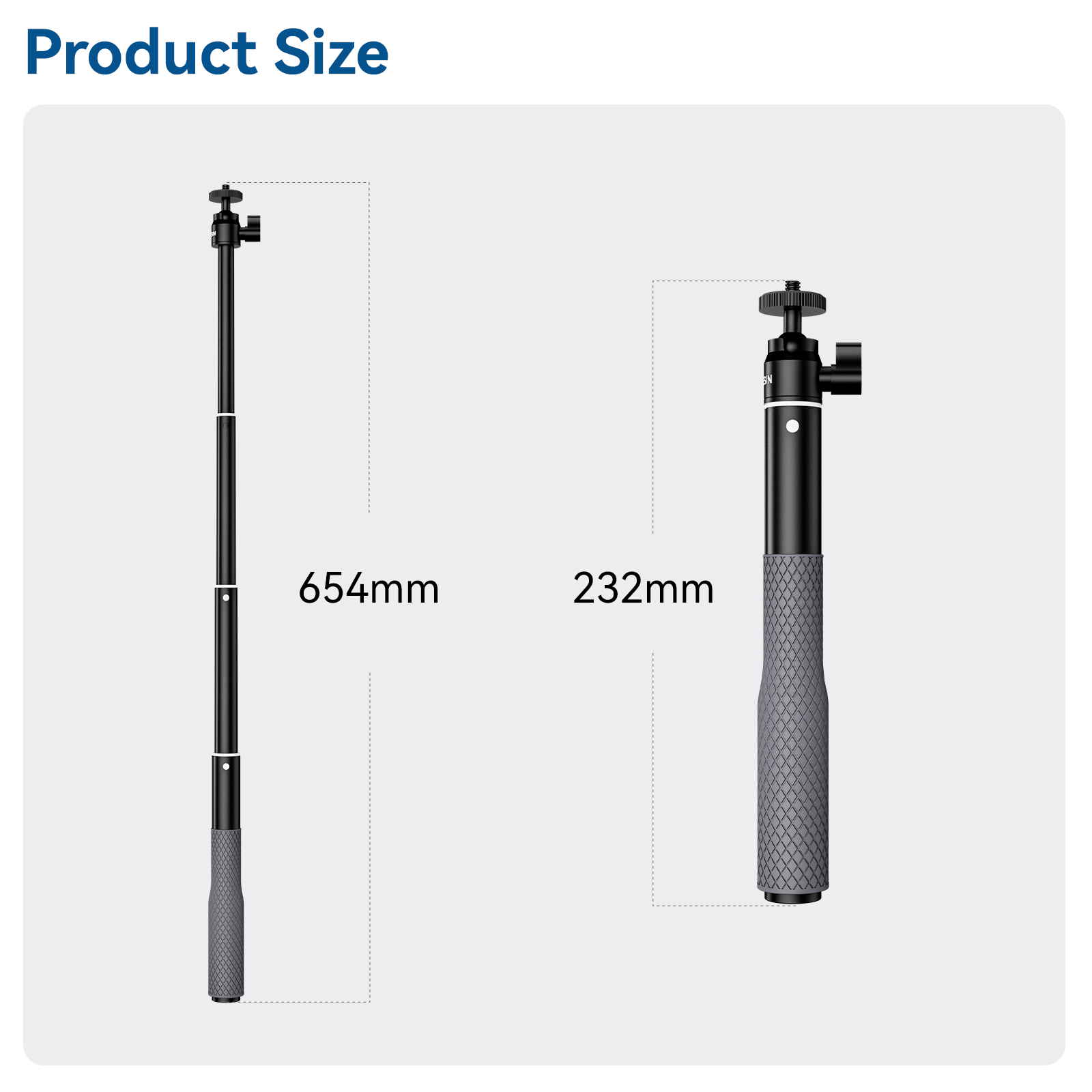 TELESIN wodoodporny Divng Selfie Stick pływające Monopod 360 ° obrotowa głowica do Selfie do GoPro DJI Osmo Action Insta360