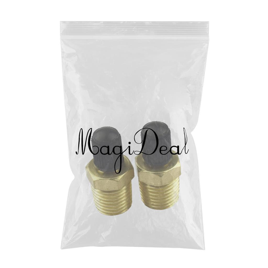 Paar 1/4 Npt Vernikkeld Messing Luchtcompressor Tank Vulklep Schrader Rustless En Stevig