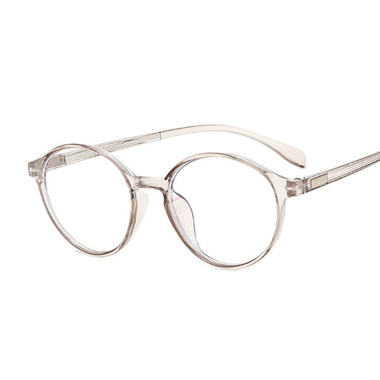 Transparante ronde bril helder montuur dames bril bijziendheid bril heren brilmontuur nerd optische monturen helder: Trans grijs