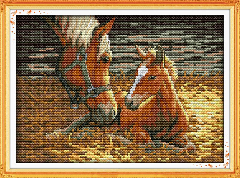 Deep Love (2) broderie au point de croix compté, f... – Grandado