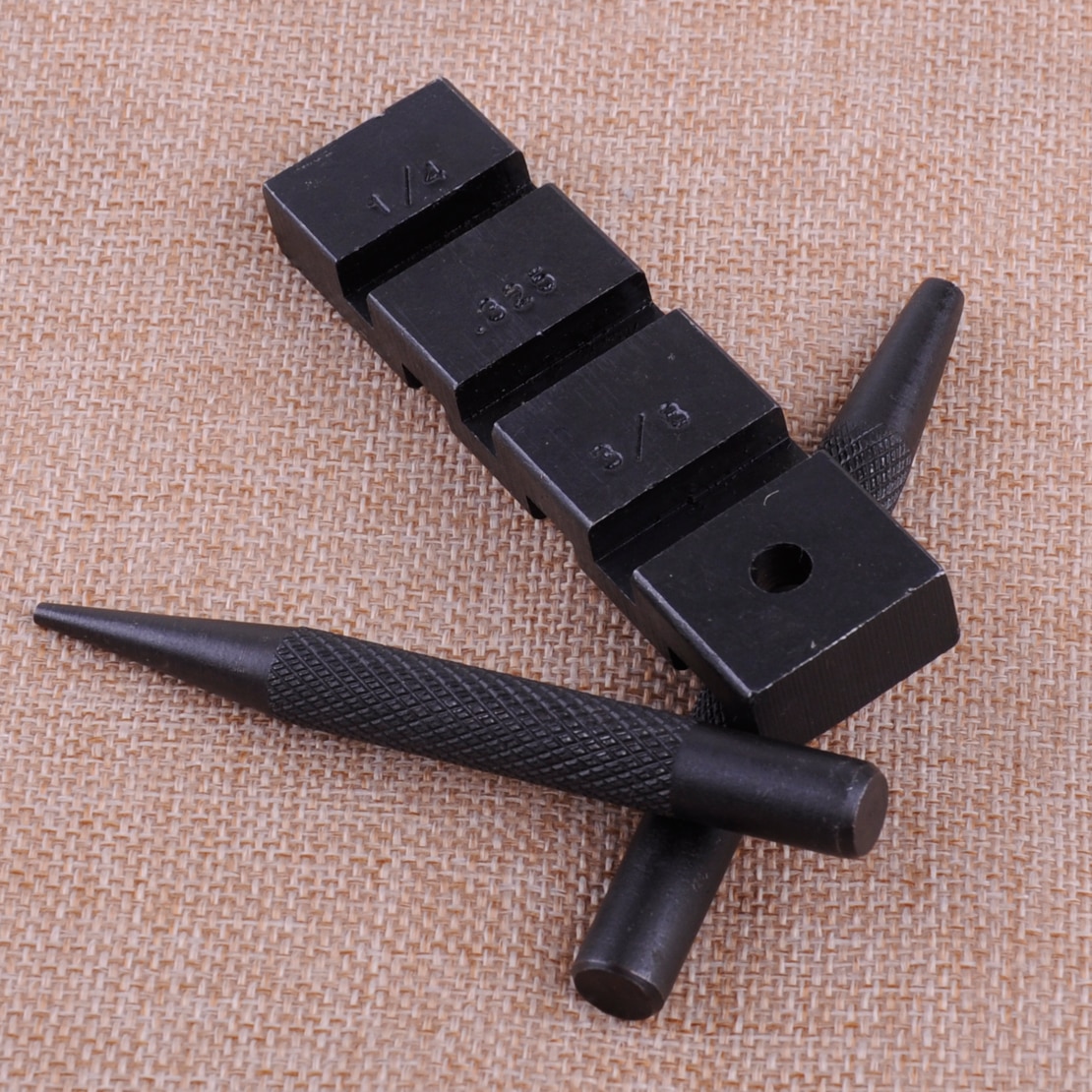 LETAOSK – ensemble d'outils de tronçonneuse Portable, 3 pièces de , barre de tronçonneuse, lien de chaîne, Rivet, poinçon, ensemble d'outils de jonction