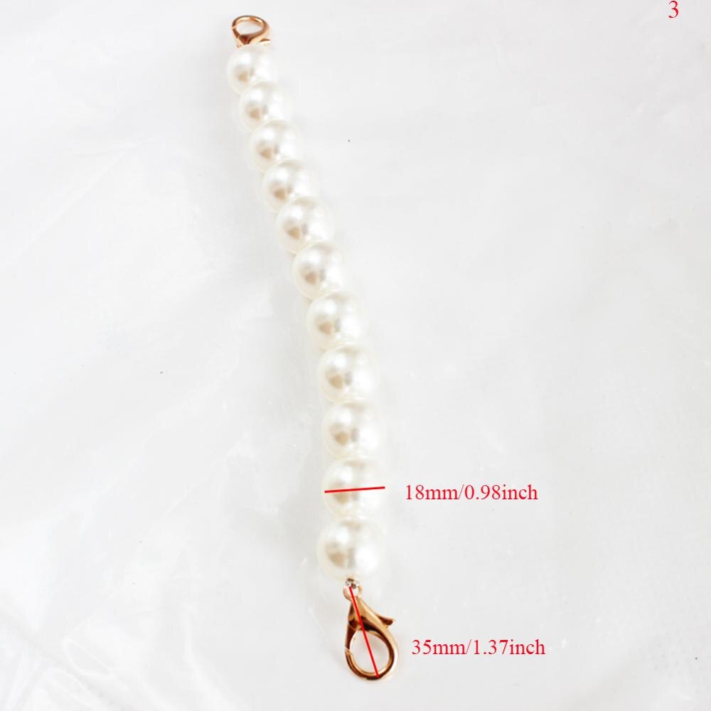 DIY Sweet Faux Pearl Beaded Handbag Strap Women Lady Purse Belts White Replacement Bag Handle Shoulder Bag Strap Bag Accessories: 6