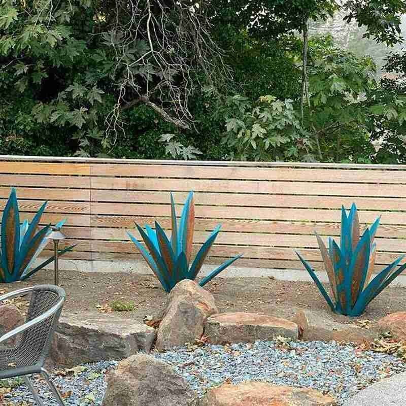 Tequila – Sculpture rustique en métal pour décoration de maison, bricolage, jardin, maison, cour, feuilles d'extérieur, 9 pièces, Y4L8