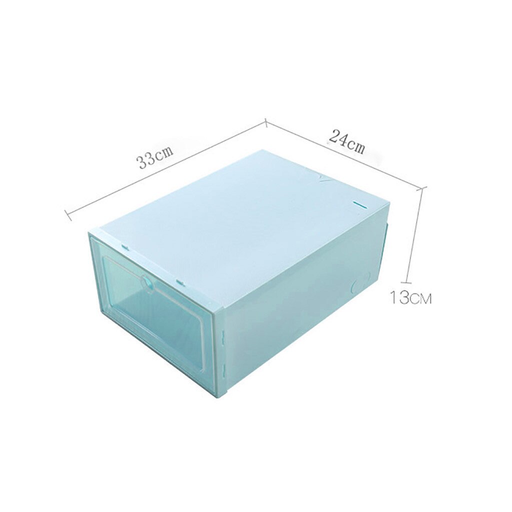 3 stuks plastic schoenendoos stapelbaar opvouwbaar schoenenorganizer lade opbergdoos met openklapbare transparante deur dames heren 33.5 x 23.5 x 13cm