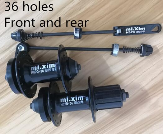 Mountain MTB Voor Achter Hub Goud Fietsonderdelen Schijfrem Baard Naven Rotodyne hub/Quick Release Fiets Hubs 32 of 36 Gaten: 36 holes 1pair
