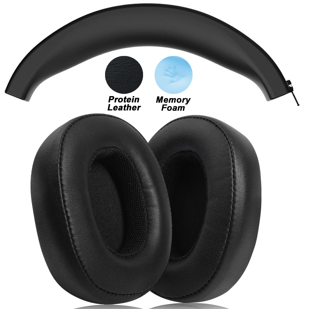 Reemplazo para SOUNDPEATS A6, almohadillas inalámbricas para diadema, almohadillas para auriculares, orejeras de proteína: WHEAT