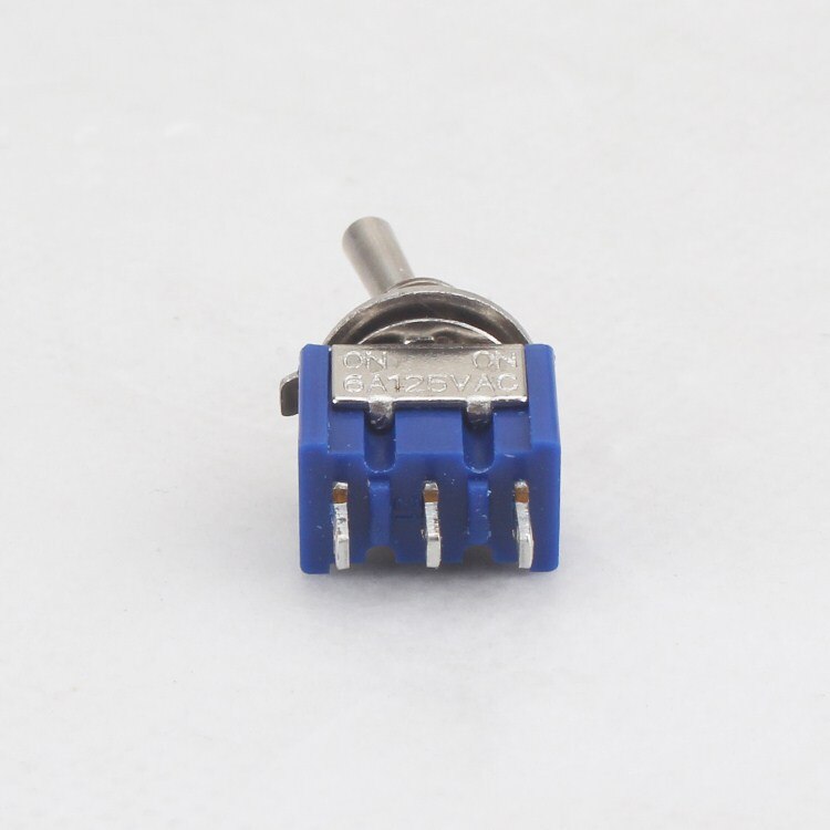 10PC/5PC Miniature Toggle Switch Single Pole Double Throw SPDT (MTS102) ON-ON 120VAC 6A 1/4 Inch Mounting MTS-102