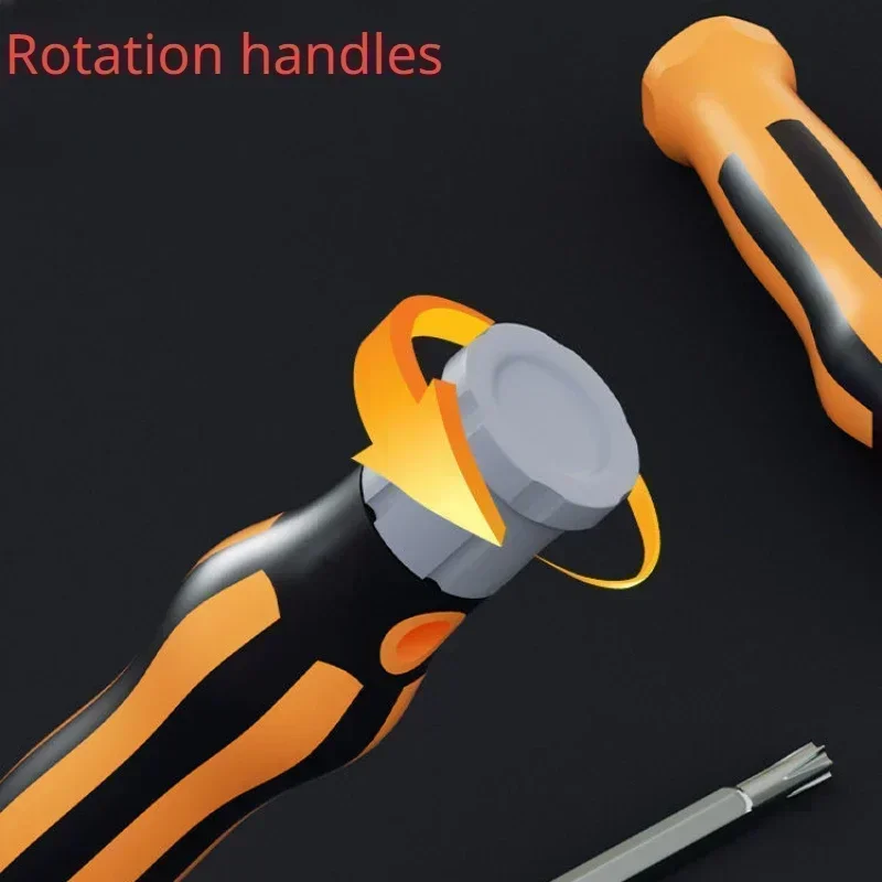 12 In 1 Magnetic Screwdriver Set Cross Flat Shaped Screwdriver Head Multifunctional Precision Handheld Maintenance Tool