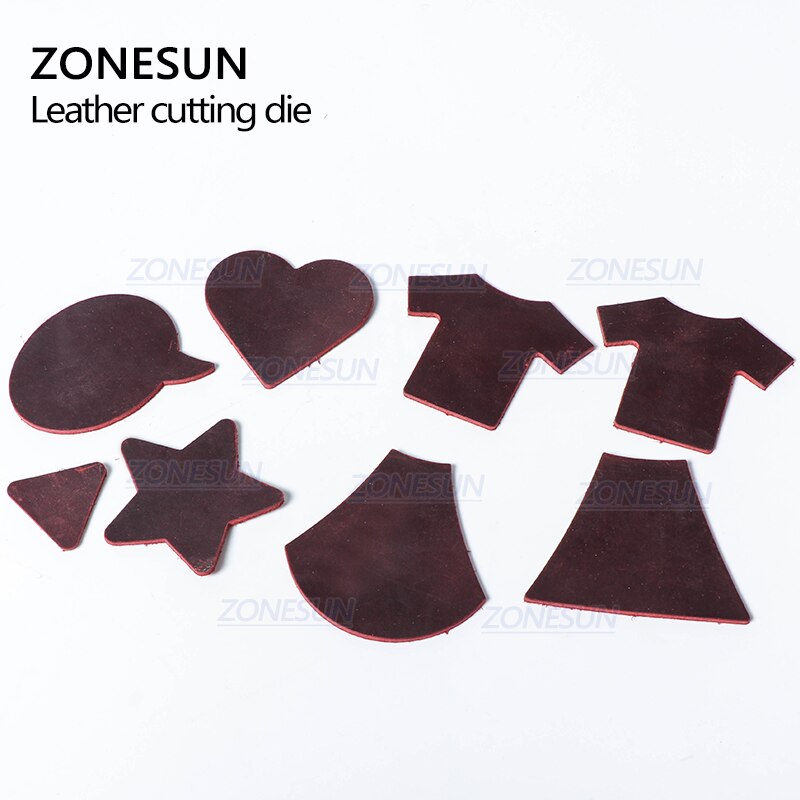 ZONESUN Full Steel Leather Cutting Die Rule Die Special Shape Hollowed Punching Clicker Die For Cutting Out Leather PVC craft