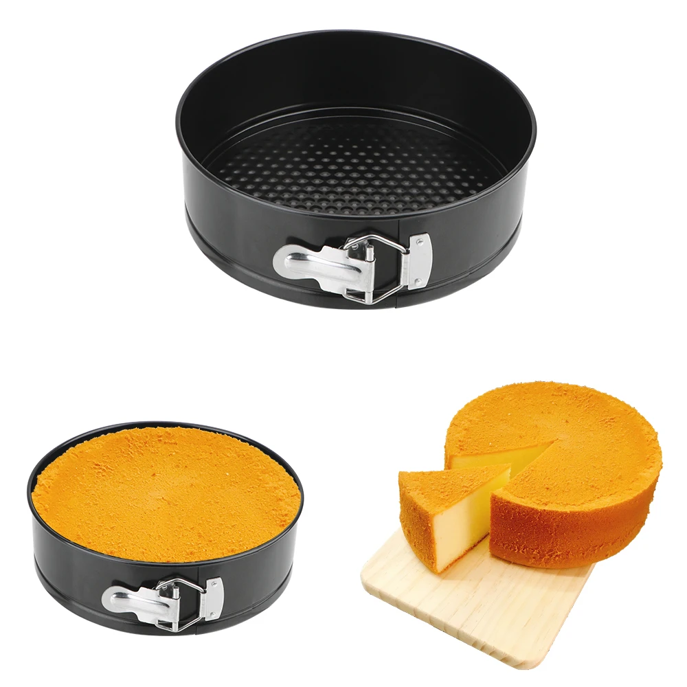 Removable Bottom Non-Stick Metal Bake Mould Round Cake Pan Bakeware Carbon Steel Cakes Molds Kitchen Accessories