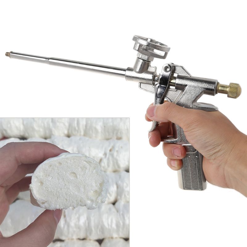 Foam Expanding Spray Bubble Sealant Dispensing PU Insulating Applicator Tool Aluminum Alloy 62KD