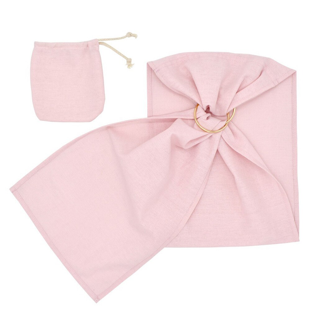 Toddler Baby Linen Solid Doll Carrier Doll Ring Sling Children's Toy Ring Sling: Pink