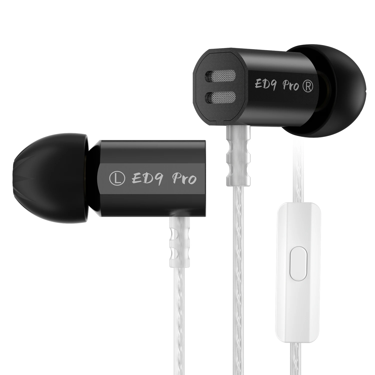 KZ ED9 PRO In Ear Earphones Semi-Open Large Soundstsge Dynamic Driver Bass Music Headset HIFI Zinc Alloy Metal Earphones: PURPLE