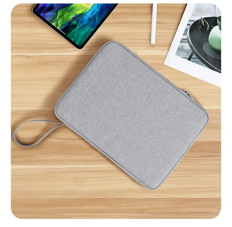 Handväska för surfplatta, 9-13 -tums surfplatta, vadderat skyddande fodral för ipad air 11/13 pro 11/13 , bärväska: Elva / Röd